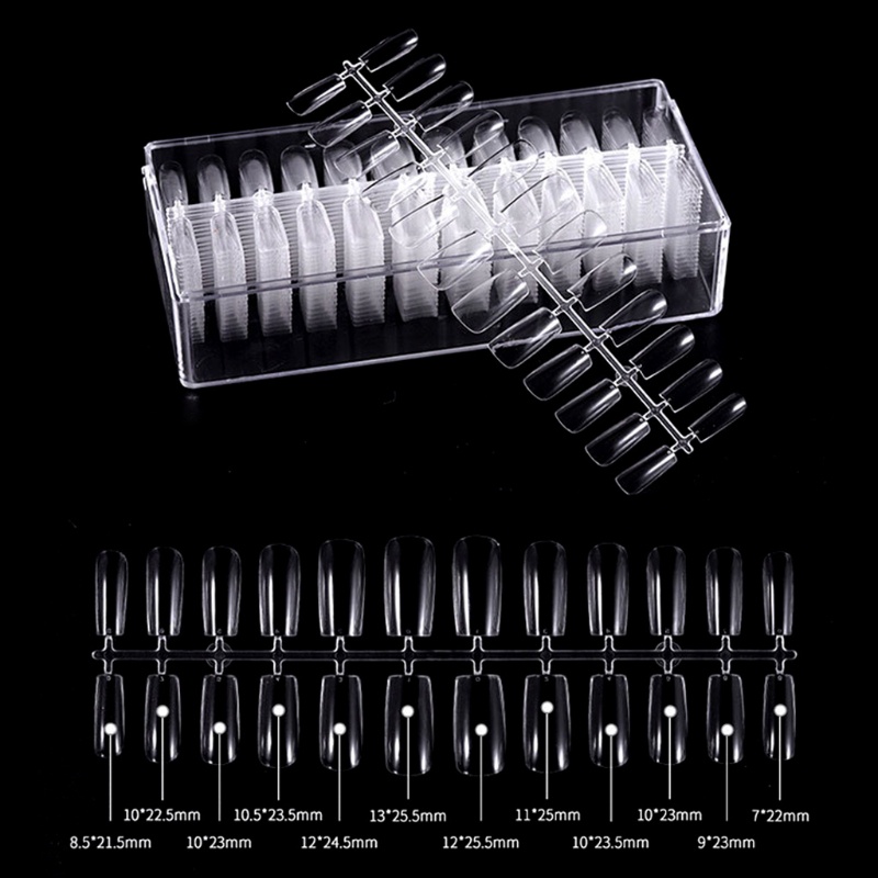 504 Móng Tay Giả Che Phủ Toàn Diện Trong Suốt Dùng Cho Salon / Nhà Ở