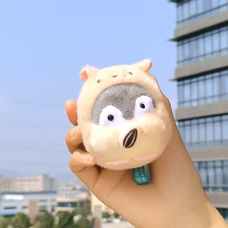 Móc khóa gấu bông cánh cụt cute cosplay dễ thương - Cánh cụt đi học | Cánh cụt cá mực | Cánh cụt sóc chuột Banhbao Store