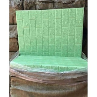 [FREE SHIP]Xốp dán tường giả gạch màu Xanh Cốm - khổ lớn 70*77 cm Giá Rẻ Nhất Hà Nội