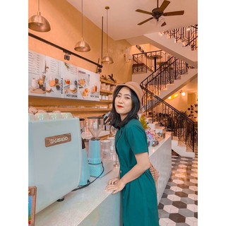 Đầm linen cổ dalton