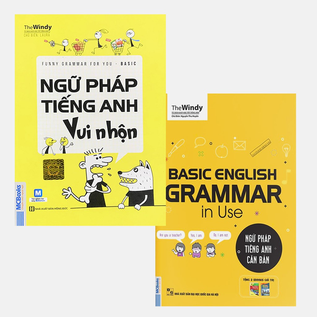 Sách - Ngữ pháp tiếng anh căn bản + Từ A - Z + Tiếng Anh Vui Nhộn