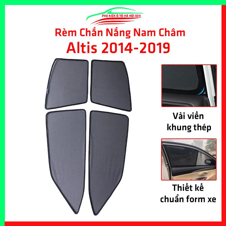 Bộ rèm chắn nắng Altis 2014-2021 cố định nam châm thuận tiện