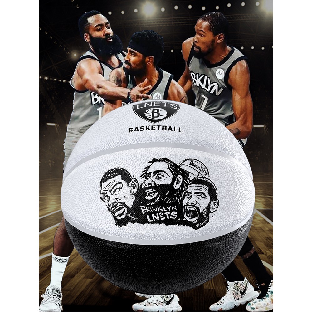 Bóng Rổ Size Số 7 Brooklyn Nets Da PU Cao Cấp Tiêu Chuẩn Thi Đấu