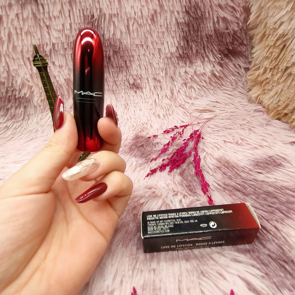 Son Mac love me lipstick rouge à lèvres Màu 423 E for effortless 3g Cao Cấp - Sắc Đỏ Quyến Rũ | BigBuy360 - bigbuy360.vn