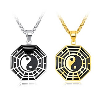 Dây Chuyền Nam Mặt Bát Quái Titan Ko Rỉ TT 2037