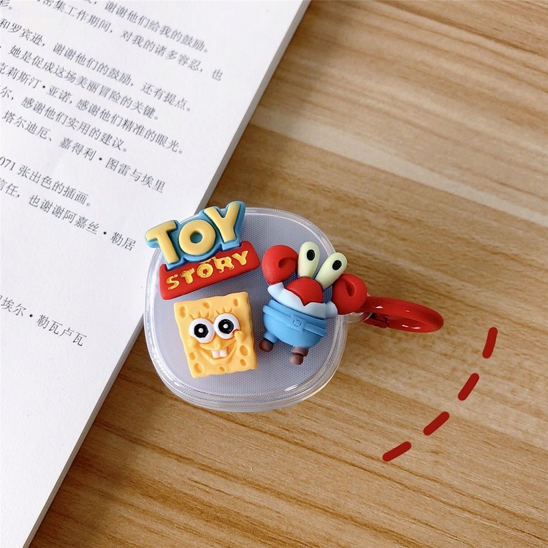 Sẵn Sàng! Vỏ Bảo Vệ Hộp Sạc Tai Nghe Baseus WM02 Mềm Hình SpongeBob Và Garfield Dễ Thương