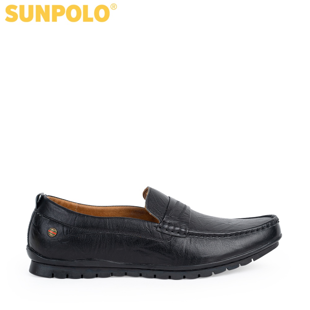 Giày lười nam da bò SUNPOLO CS5077- 2 Phiên bản màu