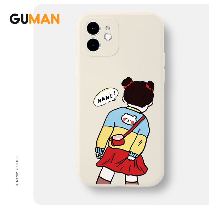 Ốp lưng GUMAN cặp đôi dễ thương đẹp chống sốc cho iPhone 13 12 11 Pro Max SE 2020 X XR XS ip 8 7 6S 6 Plus kute XYB150