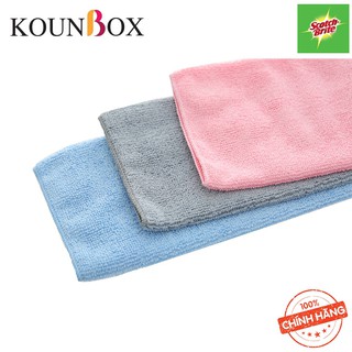 Combo 3 Gói 3 cái khăn Scotch Brite 3M Lau bếp microfiber Tiện Dụng