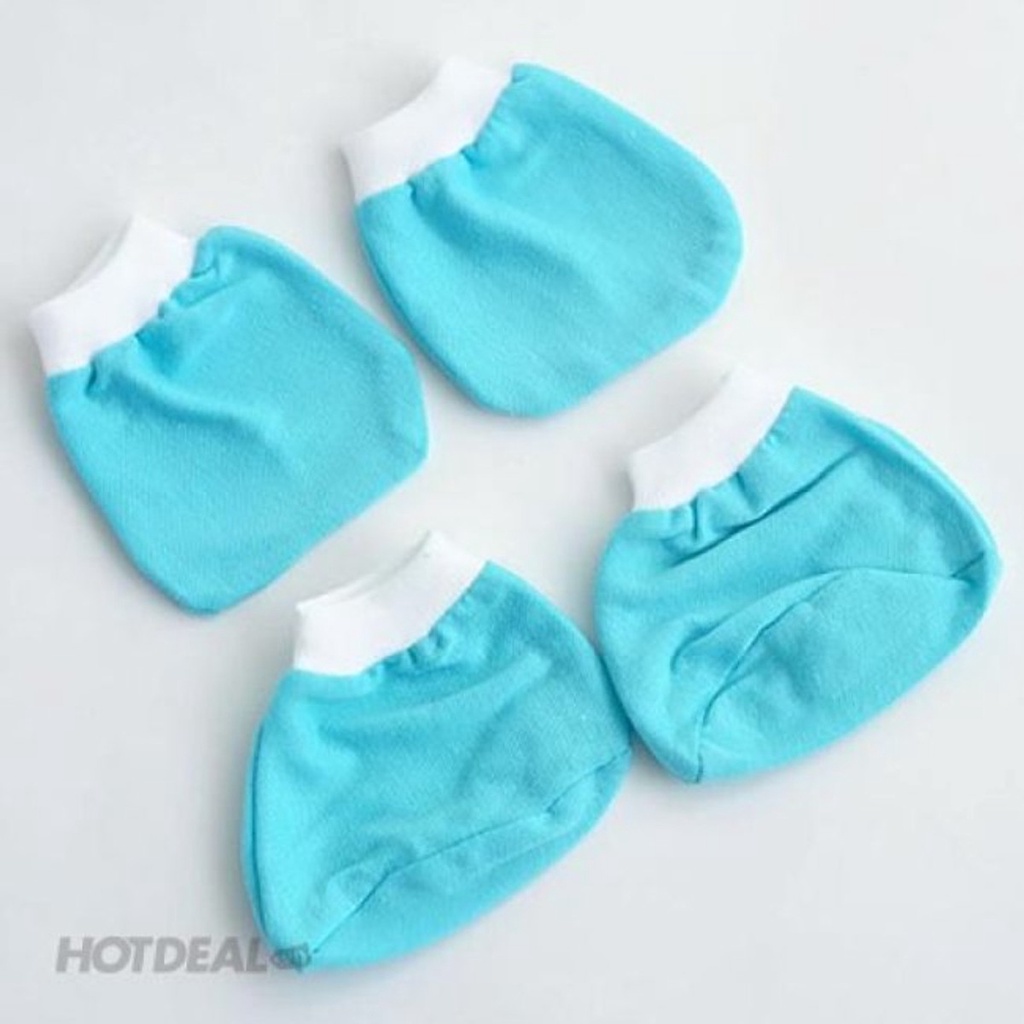 Combo 10 Bộ Bao Tay, Bao Chân Cho Bé Sơ Sinh