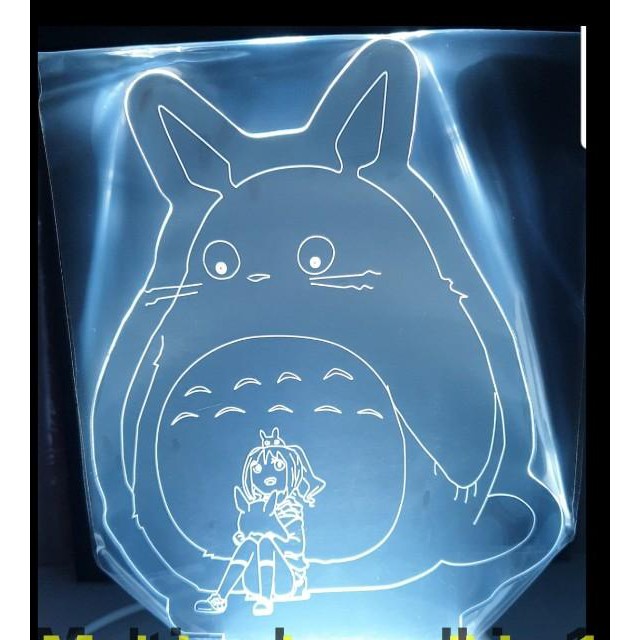 Đèn Led  totoro L1I6 Đèn Ngủ 3D Sáng Tạo cute dễ thương nền trắng