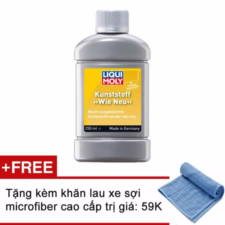 Chất phục hồi và làm mới nhựa đen xe Liqui Moly 1552 250ml ( tặng kèm khăn xanh )