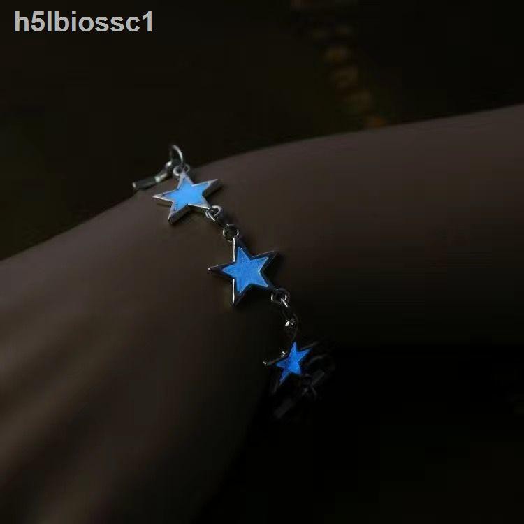 ♚✽Vòng tay dạ quang Vibrato phiên bản Hàn Quốc ngọt ngào ngôi sao hoa tặng bạn gái chân đá huỳnh trái tim cô