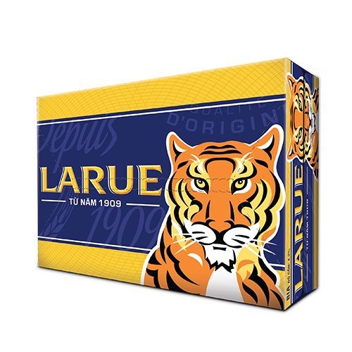 Thùng 24 Lon Bia Larue Gold - Larue Vàng 330ml/Lon Date Luôn Mới