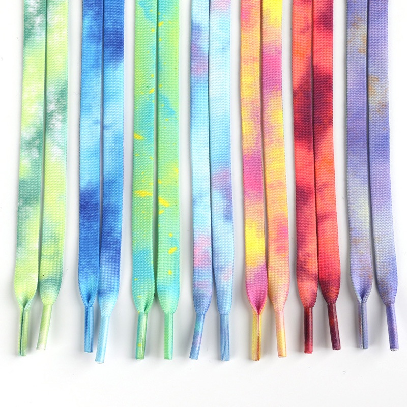 Cặp dây giày màu loang thời trang