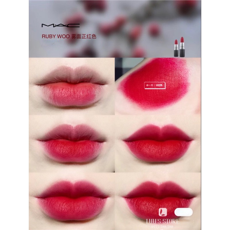 [Mã COS0505 giảm 8% đơn 300K] Son MAC #Ruby Woo - Đỏ Cổ Điển