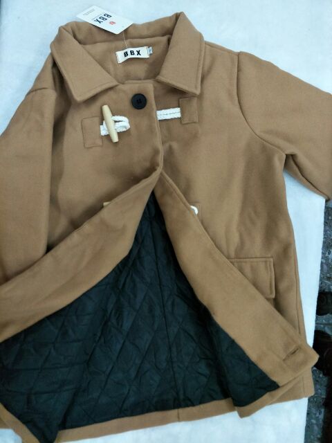 Áo dạ nút gỗ QC xinh