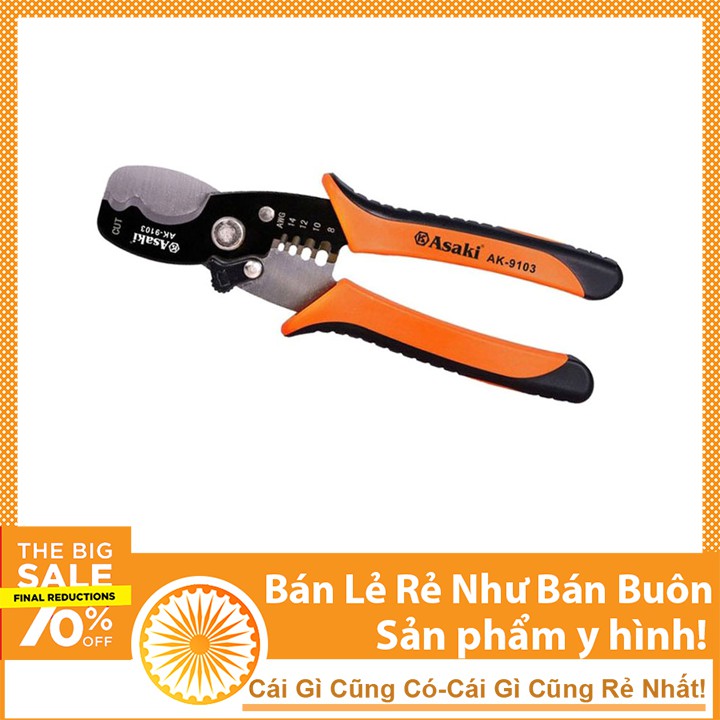 Kìm Tuốt Dây Điện Đa Năng Asaki AK-9103