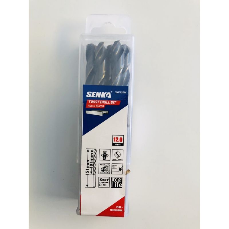 Mũi khoan inox, thép Senka Pro chính hãng đủ kích thước từ 7.0mm đến 14mm, sắc bén bền bỉ không cần khoan mồi