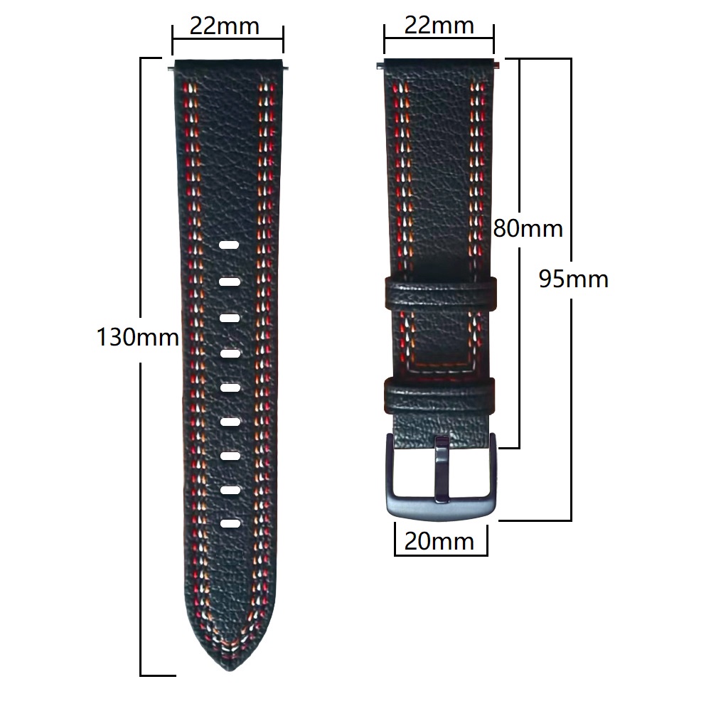 Dây Đeo Da 22mm Cho Đồng Hồ Thông Minh Xiaomi Watch S1 Active