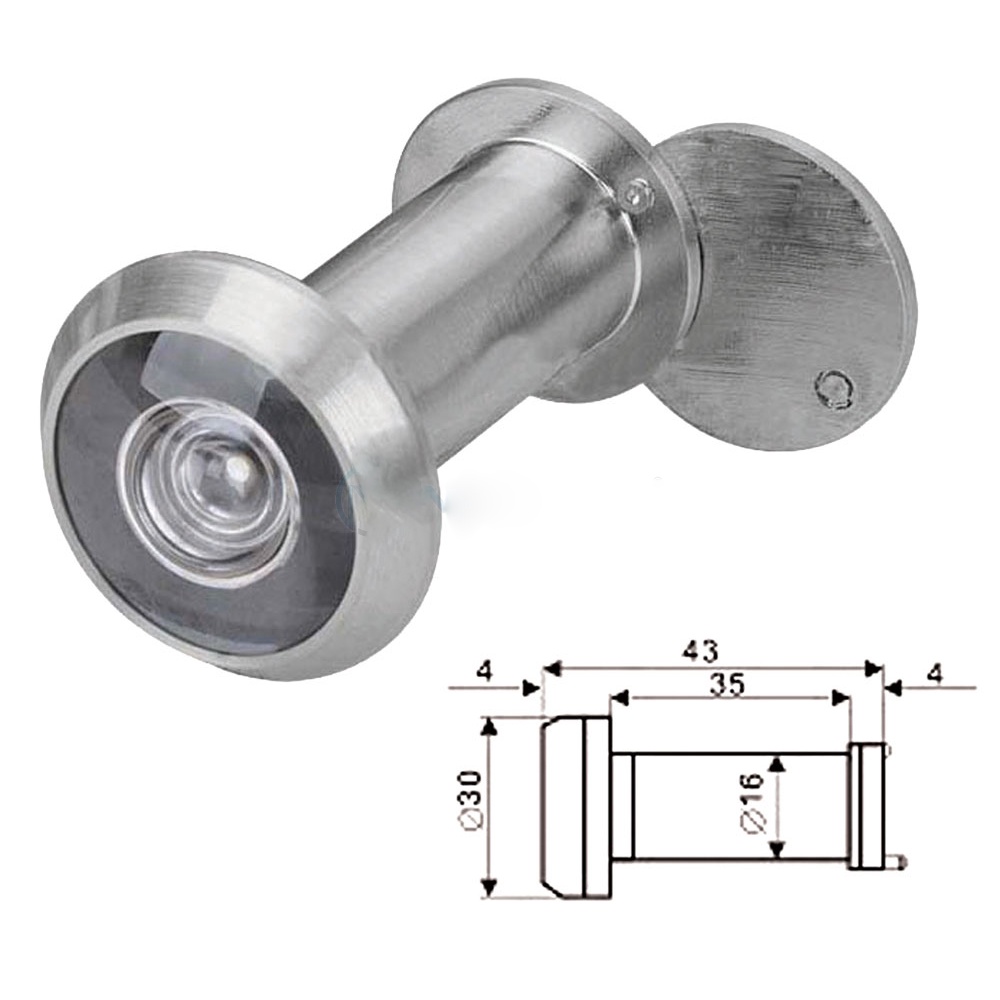 MẮT THẦN (ỐNG NHÒM) GẮN CỬA RA VÀO THÔNG MINH, mắt thần cửa chung cư inox góc nhìn 200 độ | BigBuy360 - bigbuy360.vn