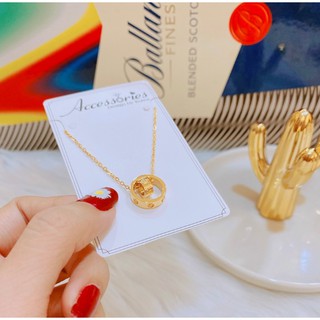 Dây chuyền titan cao cấp TT964 (màu vàng/vàng hồng) - Cam kết không đen vĩnh viễn