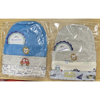 Set 3 mũ/ nón vải cotton sơ sinh