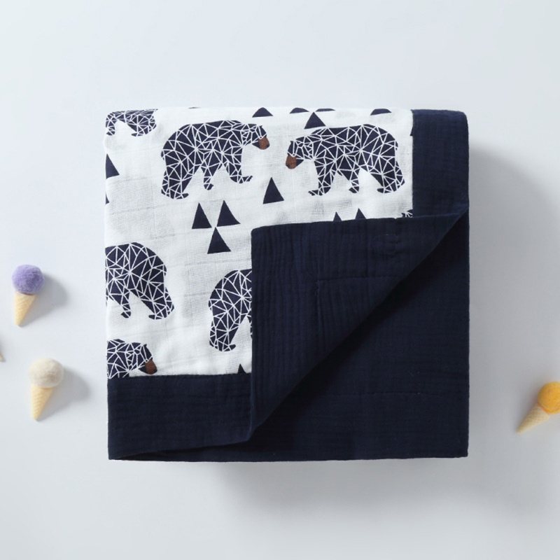 Khăn Tắm Cotton Sáu Lớp 120x120cm Mềm Mại Dành Cho Bé Sơ Sinh