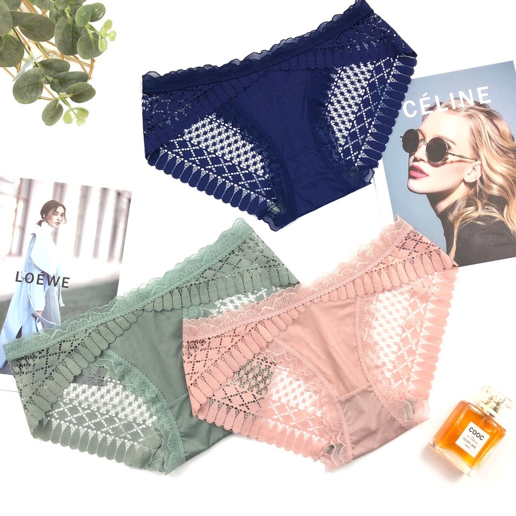 Combo 5 quần lót nữ ren phối thun sang xịn mịn 30200