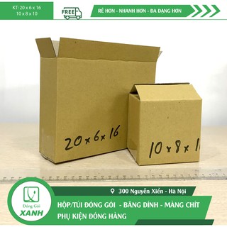 COMBO 50 hộp carton đóng hàng 20x6x16 cm