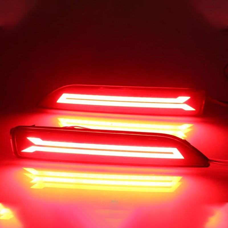 Bộ 2 Đèn Led Phản Quang Đa Năng Gắn Cản Sau Xe Hơi Honda Crv Cr-V 2007 2008 2009