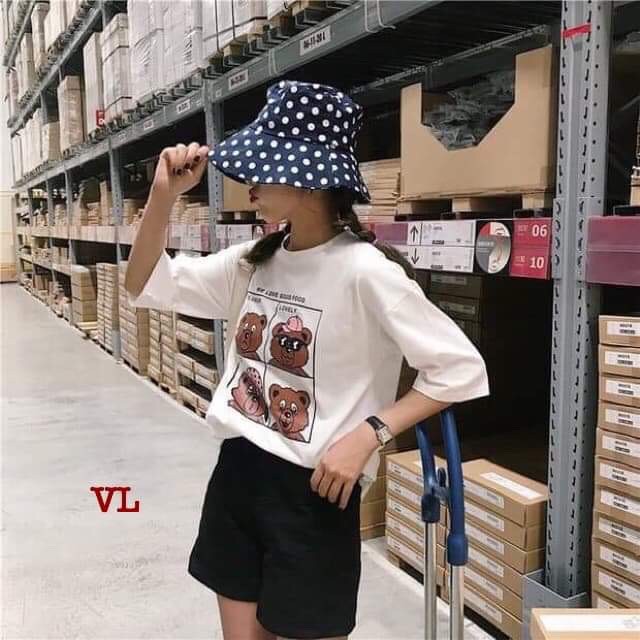 Áo phông bốn chú gấu BLA0319