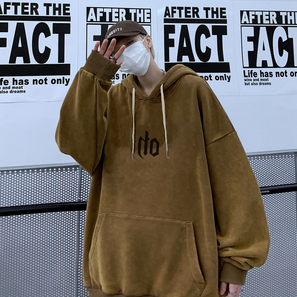 Ifnicefuture Mới Bán Chạy Áo hoodie Tay Dài Dáng Rộng In Họa Tiết retro Đơn Giản Thời Trang Thường Ngày Dành Cho Nam