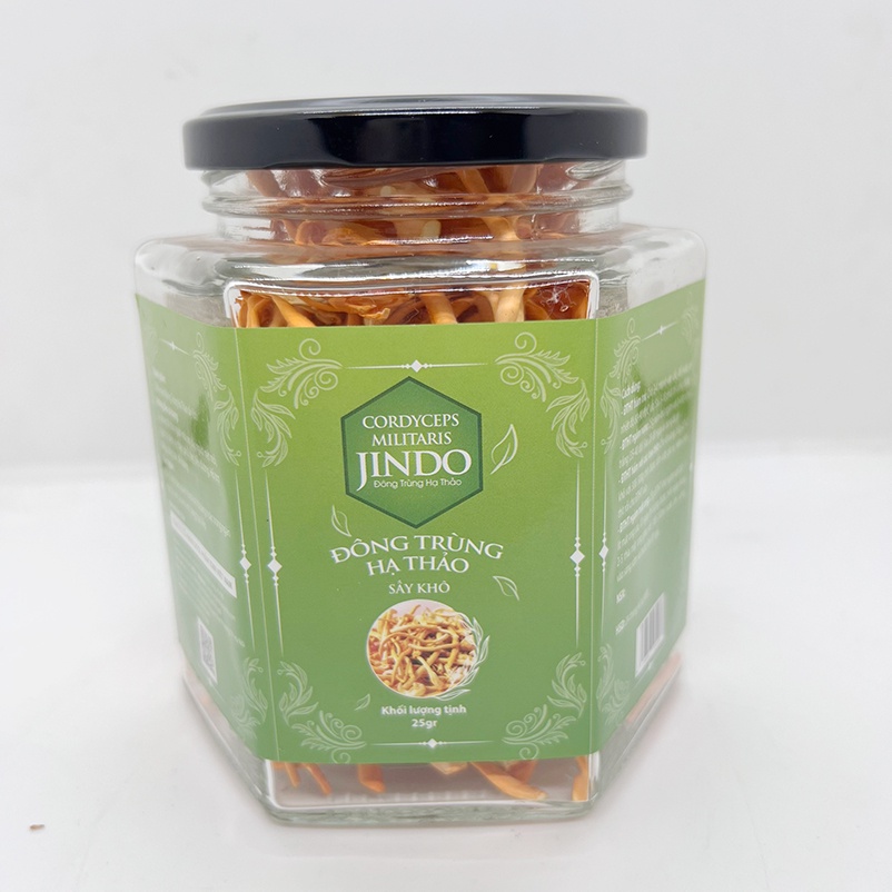 Đông trùng hạ thảo 25g thượng hạng chính hãng JINDO