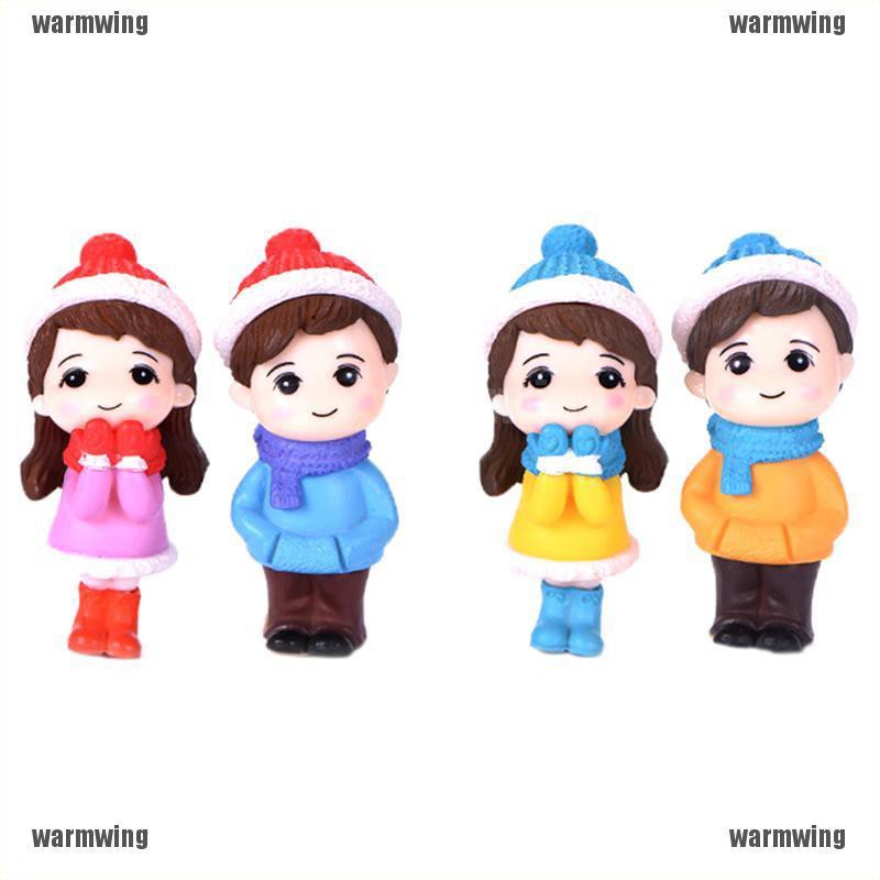 Set 2 Mô Hình Cặp Đôi Tình Nhân Mini Trang Trí Tiểu Cảnh