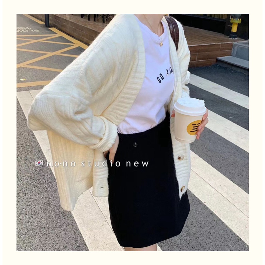 Áo Cadigan Dài Tay Cổ V Dày Dặn Chamia | BigBuy360 - bigbuy360.vn