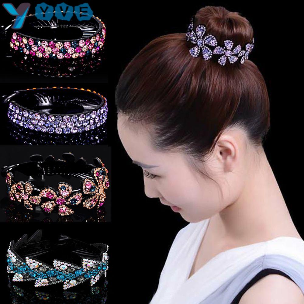 YVETTE Women Girls Bird Nest Twist Clip Headwear|Hairpins|Hair Claw Hairpin Hair Accessories Expanding Bun Maker Flowers Hair Clips