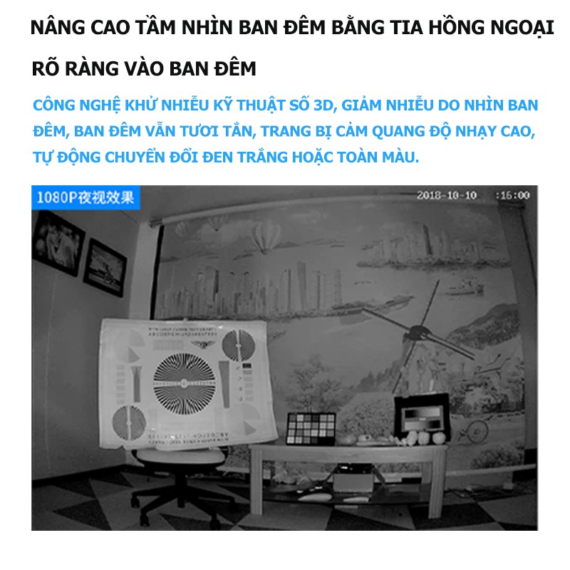 (bảo hành2 năm)Camera Wifi IP APP  GOKU 3 Anten FHD1080P Camera giám sát thông minh