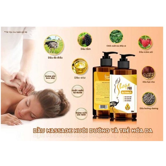 Tinh dầu massage S Shape Pro Skin Firming Oil / Mediworld