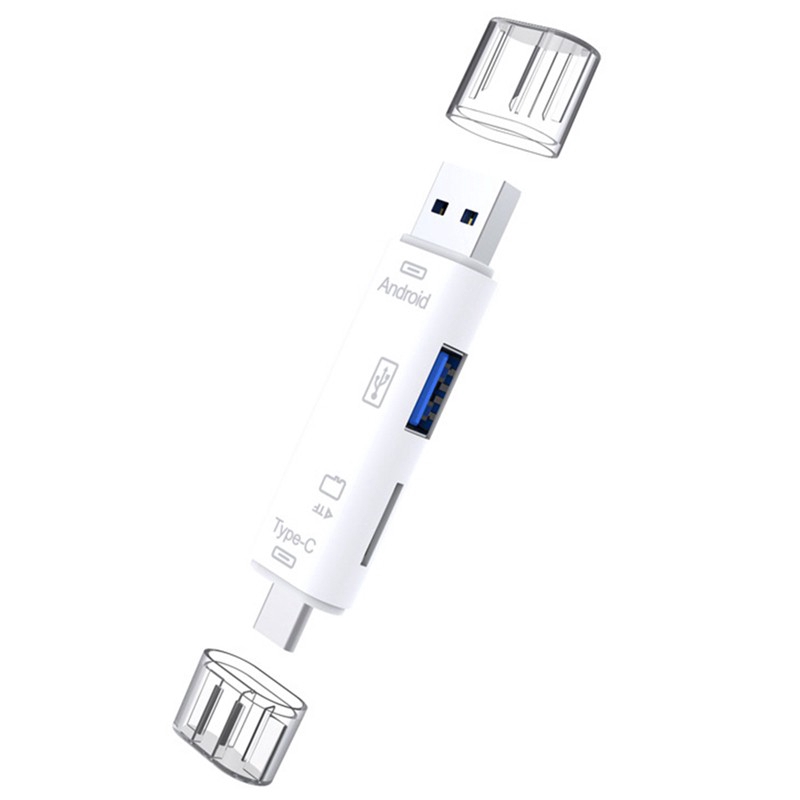 Đầu đọc thẻ nhớ hỗ trợ USB 3.0 Type C/USB/Micro USB/TF 5 trong 1 đa năng tiện dụng