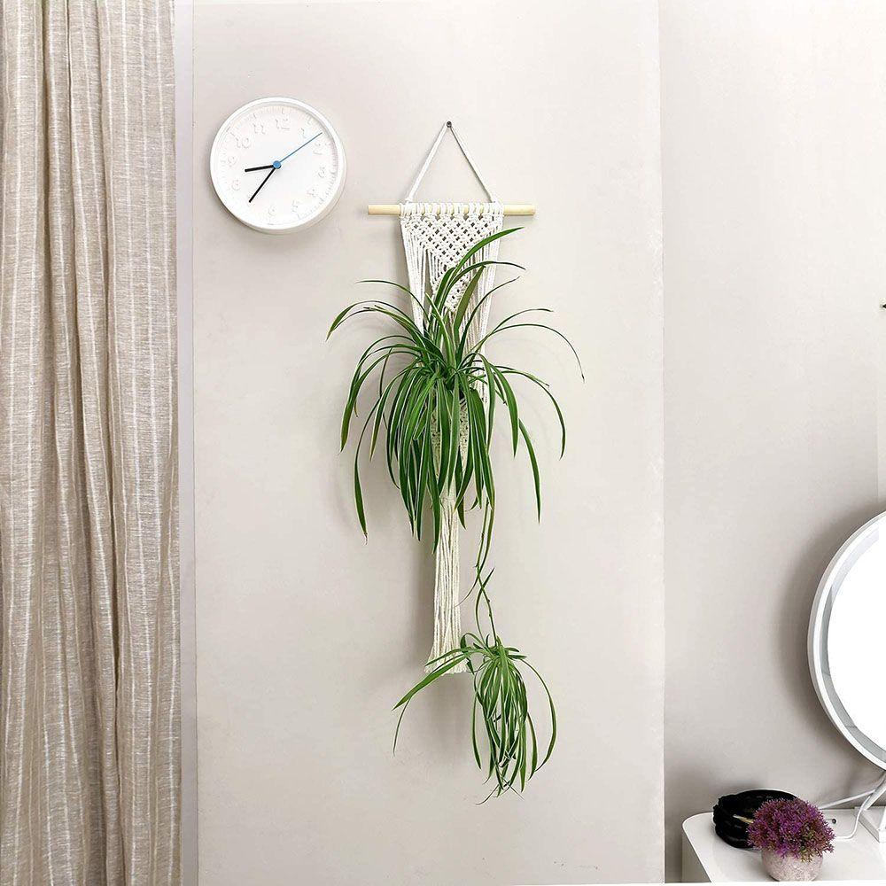 SUENIN Giá Đỡ Chậu Hoa / Trái Cây Bằng Dây Cotton Bện