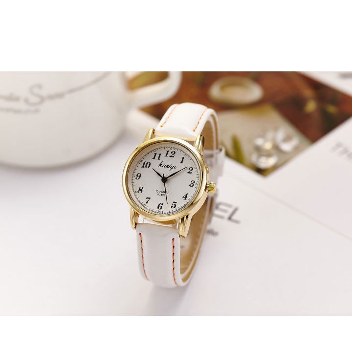 Đồng hồ nam nữ Kasiqi dây da thời trang SP684 (Nhiều màu) | BigBuy360 - bigbuy360.vn