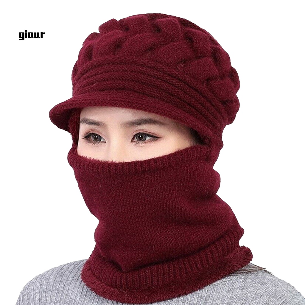 Mũ len trùm tai giữ ấm mùa đông 6 màu không gây kích ứng