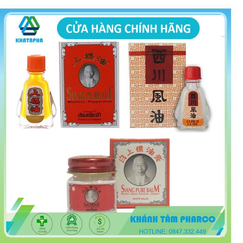 Dầu Thái Lan Đỏ, Trắng, Dầu cù là, cao xoa Siang Pure Balm/ Oil