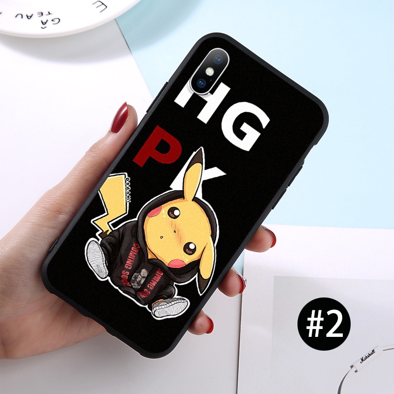 Ốp iPhone SE 2020 7Plus XR 6 6S 11 Pro Max XSMAX 7 8 X XS 8Plus điện thoại TPU mềm hình Pikachu cho