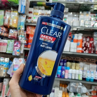 Dầu gội Clear Men Bia sạch gàu mát lạnh 650g