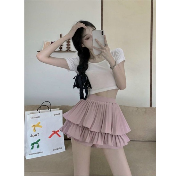 Quần voan dập ly cực chất U15126