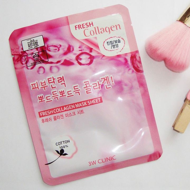 Mặt Nạ Tái Tạo Da Từ Collagen 3w Clinic Fresh Collagen Mask Sheet 23ml