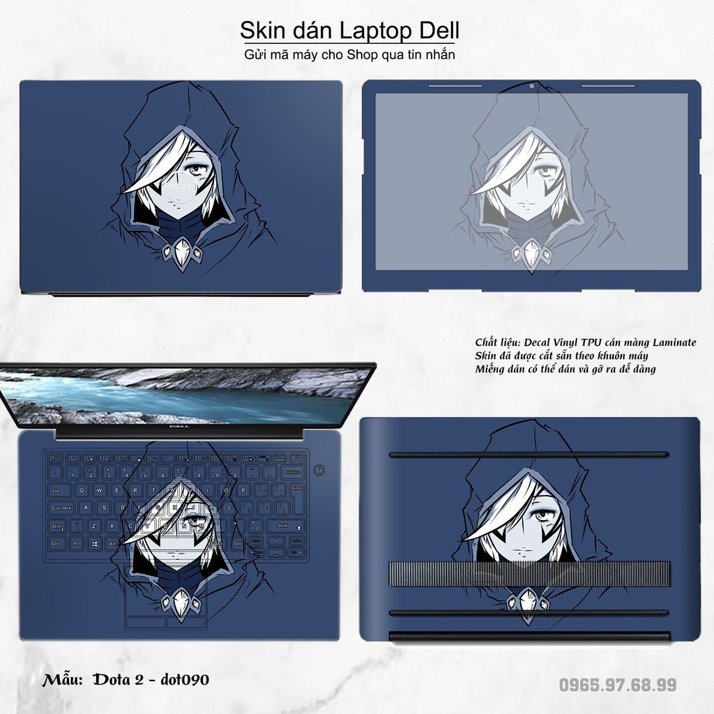 Skin dán Laptop Dell in hình Dota 2 nhiều mẫu 15 (inbox mã máy cho Shop)