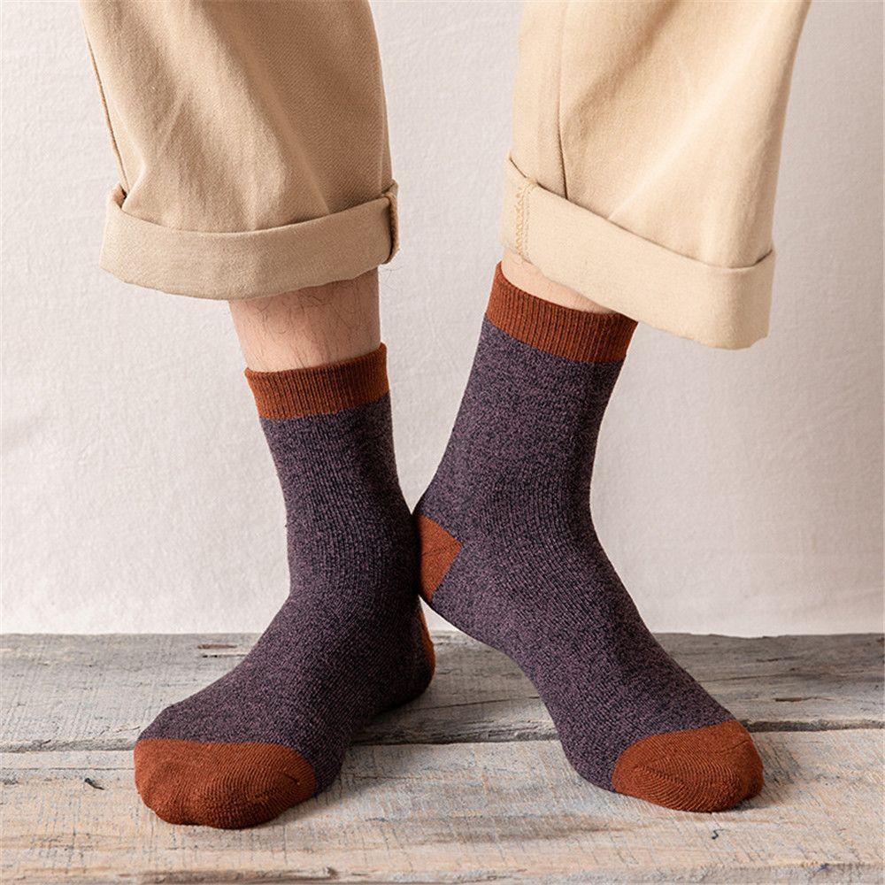Vớ Cotton Mùa Đông Đơn Giản Cho Nam